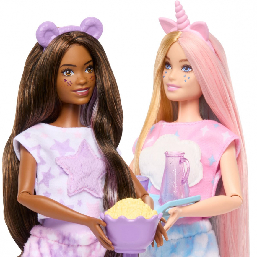 Barbie Cutie Reveal Slumber Party doll set