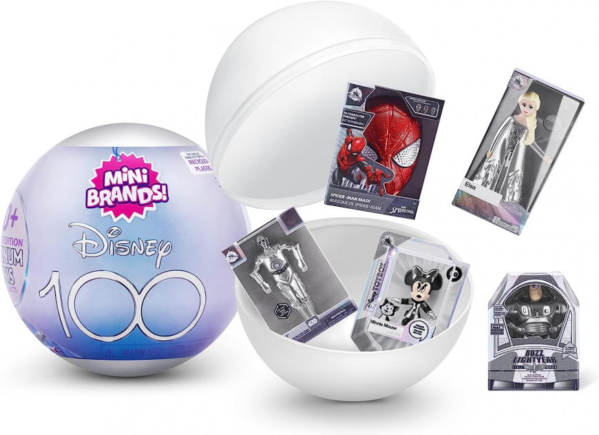 5 Surprise Mini Brands Disney 100 Platinum collection checklist