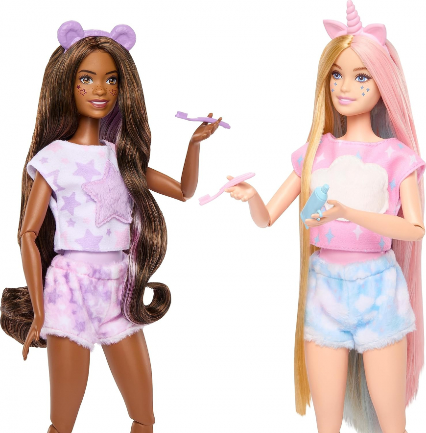 Barbie Cutie Reveal Slumber Party dolls set