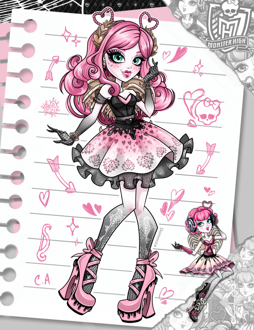 Monster High fanart and redesign from Domocca pictures