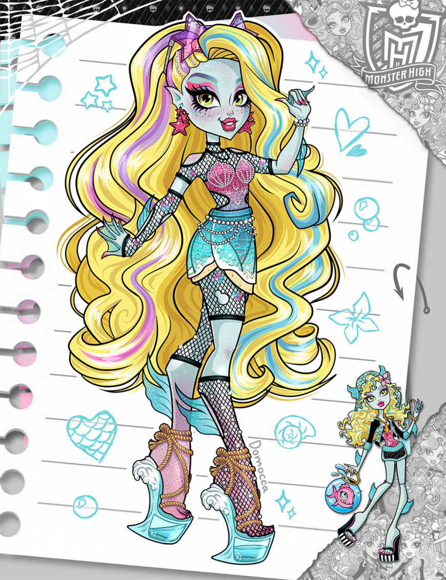 Monster High fanart and redesign from Domocca pictures