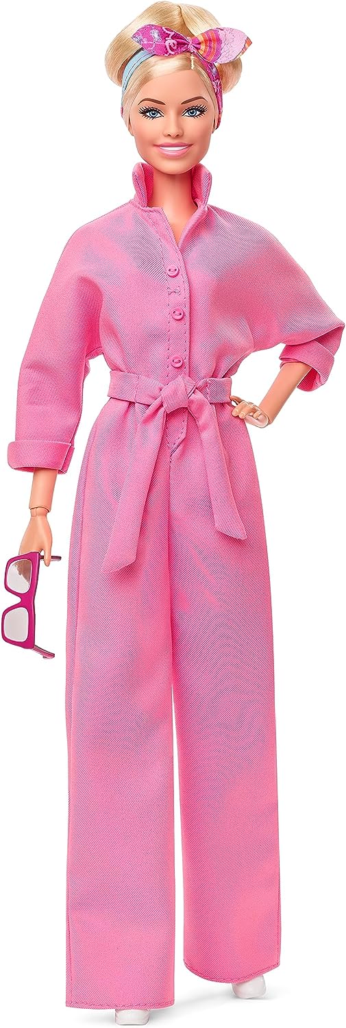 Barbie movie 2023 Barbie in pink jumpsuit doll