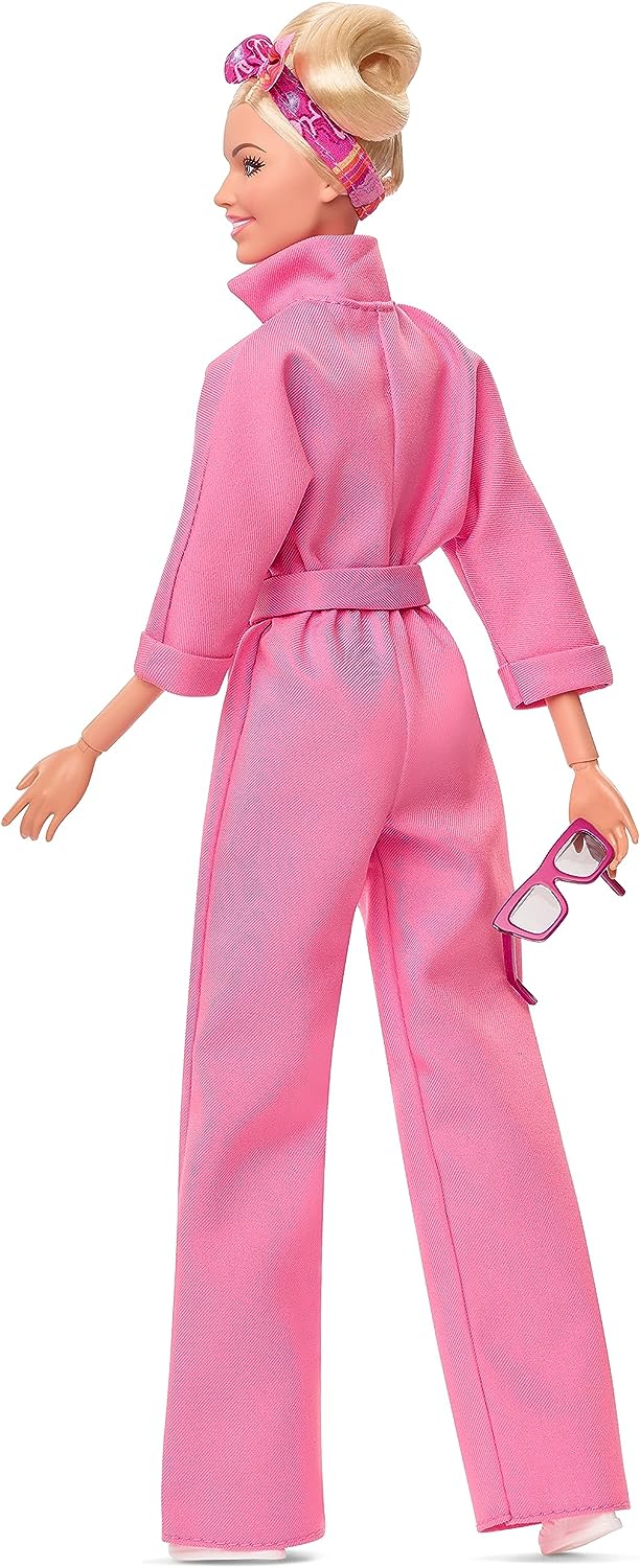 Barbie movie 2023 Barbie in pink jumpsuit doll
