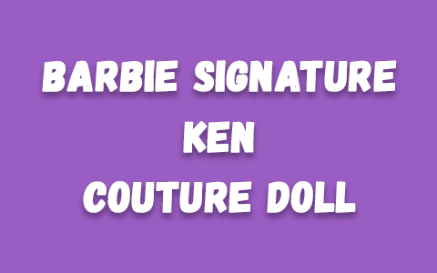 Barbie Signature Ken Couture doll