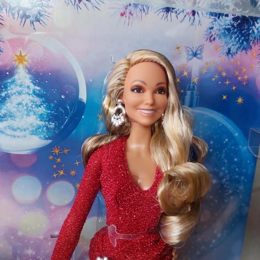 Mariah Carey X Barbie Holiday Doll out of the box photo