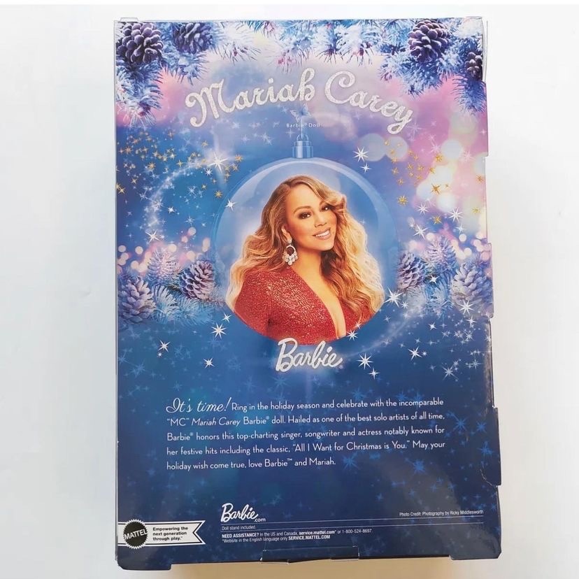 Mariah Carey X Barbie Holiday Doll out of the box photo