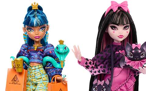 Monster High Faboolous Pets Beasties at the Maul and Cleo dolls