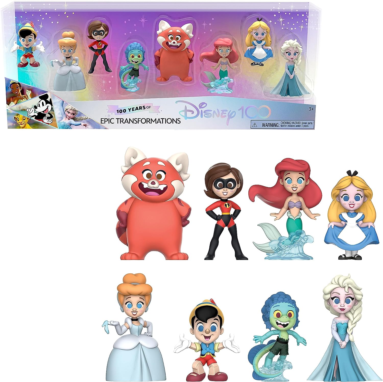 The Disney 100 Years of Celebration Collection figures from Just Play 