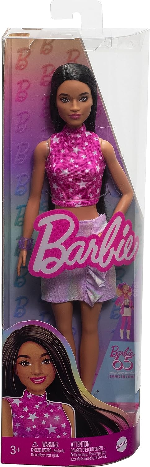 Barbie Fashionistas Doll 2023  Rock Pink and Metallic HRH13