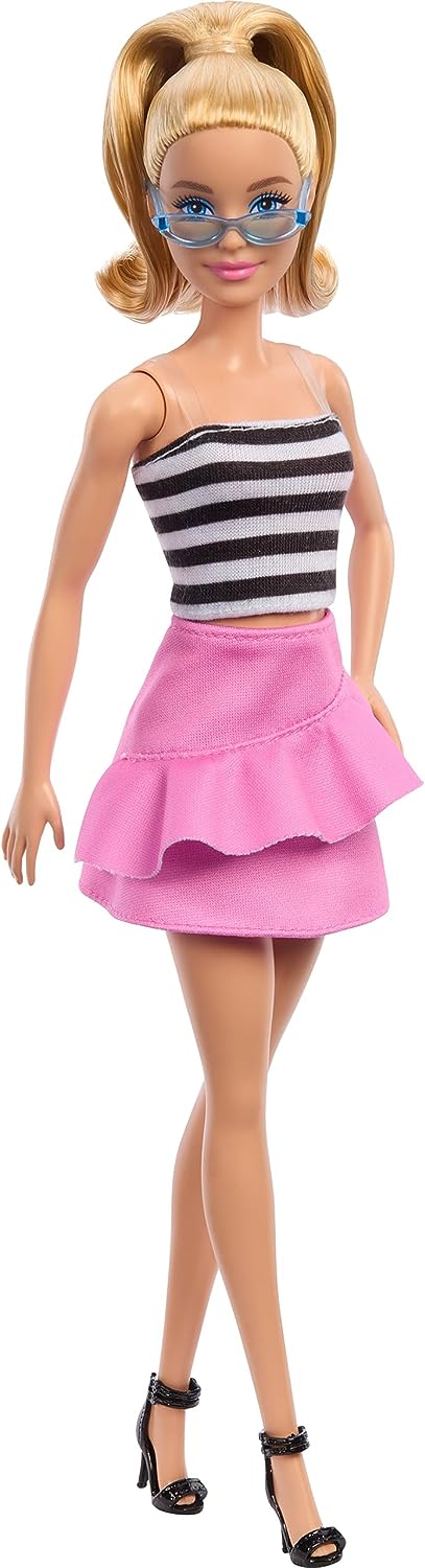 Barbie Fashionistas Doll 2023 Black & White outfit HRH11