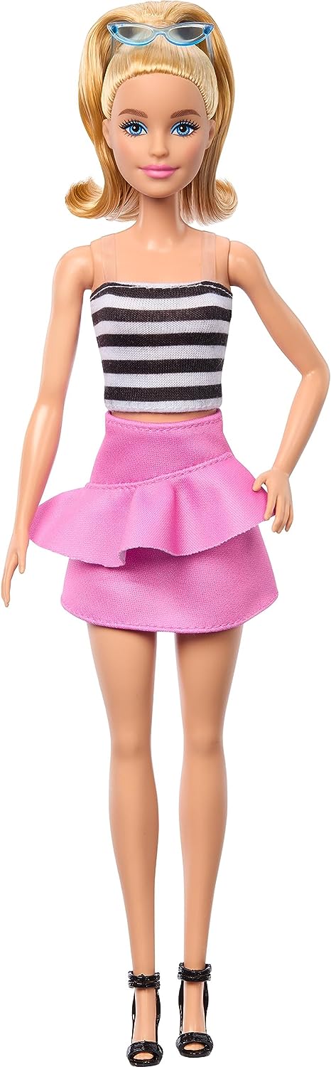 Barbie Fashionistas Doll 2023 Black & White outfit HRH11