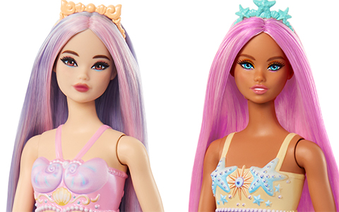 New Barbie Dreamtopia Mermaid dolls 2023, including ones with Odile face mold