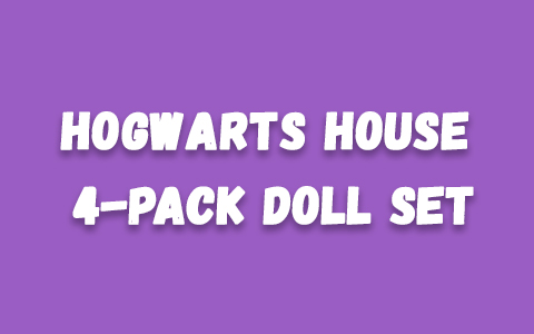 Harry Potter Mattel Hogwarts House 4-Pack doll set: Cedric Diggory, Hermione Granger, Draco Malfoy, and Cho Chang