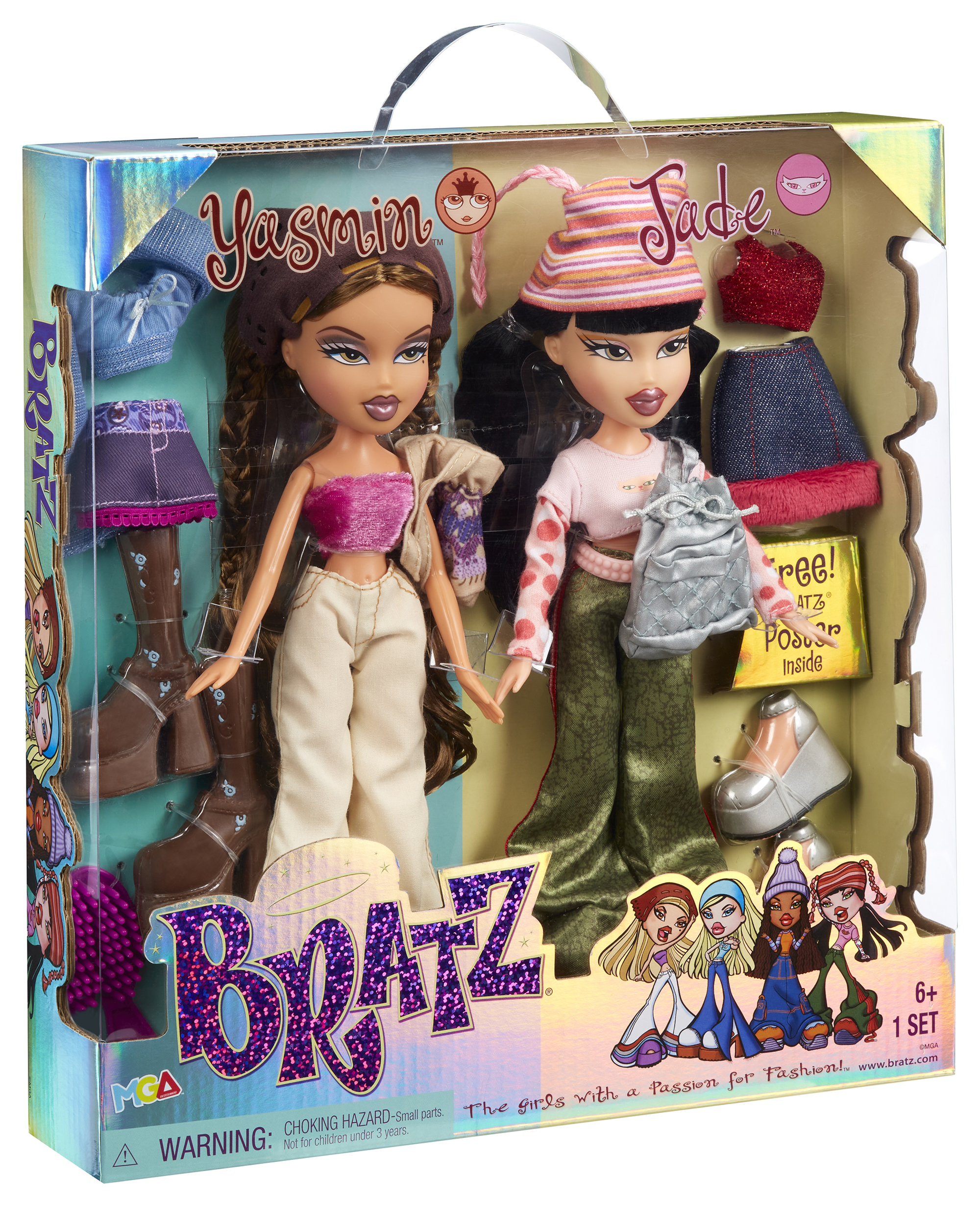 Bratz 2 pack sets of series 1 reproduction dolls 