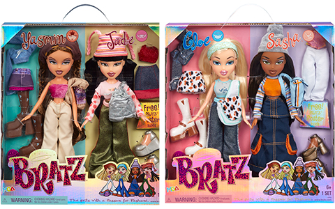 Bratz series 1 Cloe & Sasha dolls 2 pack