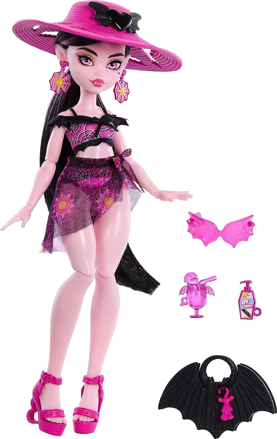 Monster High Draculaura Day Out Doll G3 Fangtastic Vampire Fashion Bat  Mattel