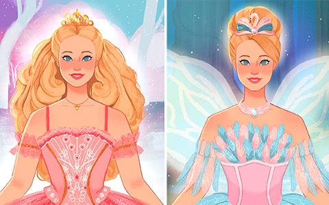 Barbie classic movies art