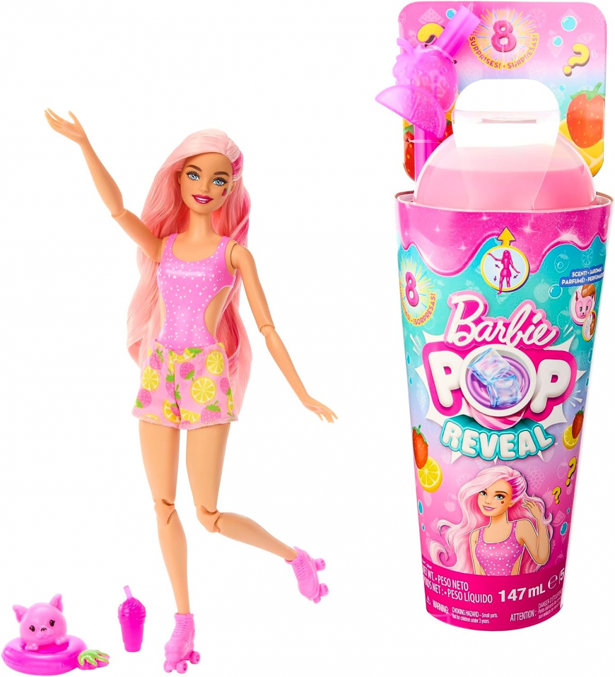 Barbie Pop Reveal Juicy Fruits Series Strawberry Lemonade doll