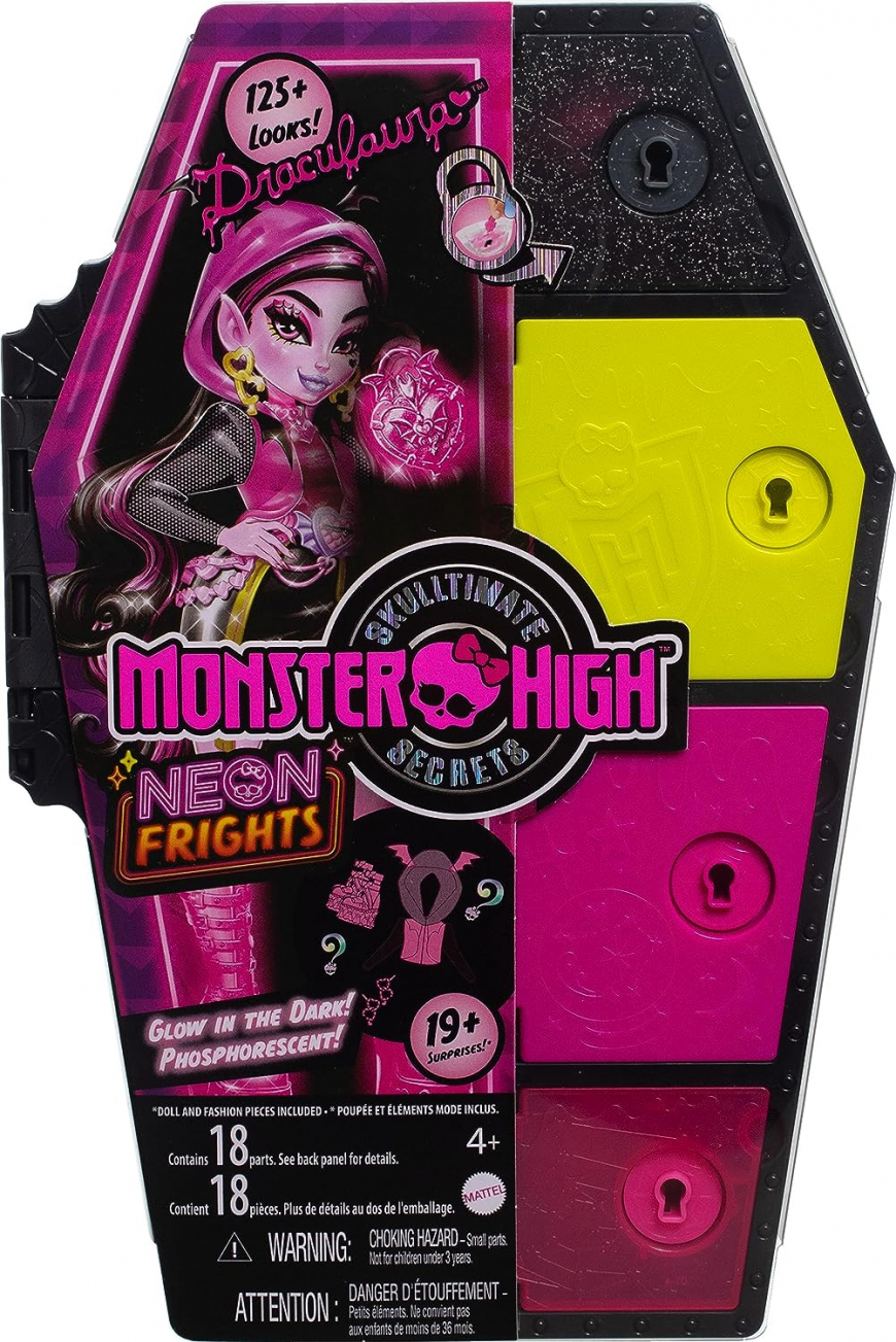 Monster High Skulltimates Secrets Neon Frights series 3 Draculaura doll