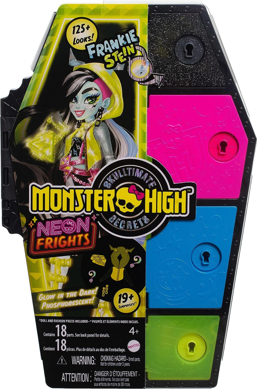 Monster High Skulltimates Secrets Neon Frights series 3 Frankie Stein doll