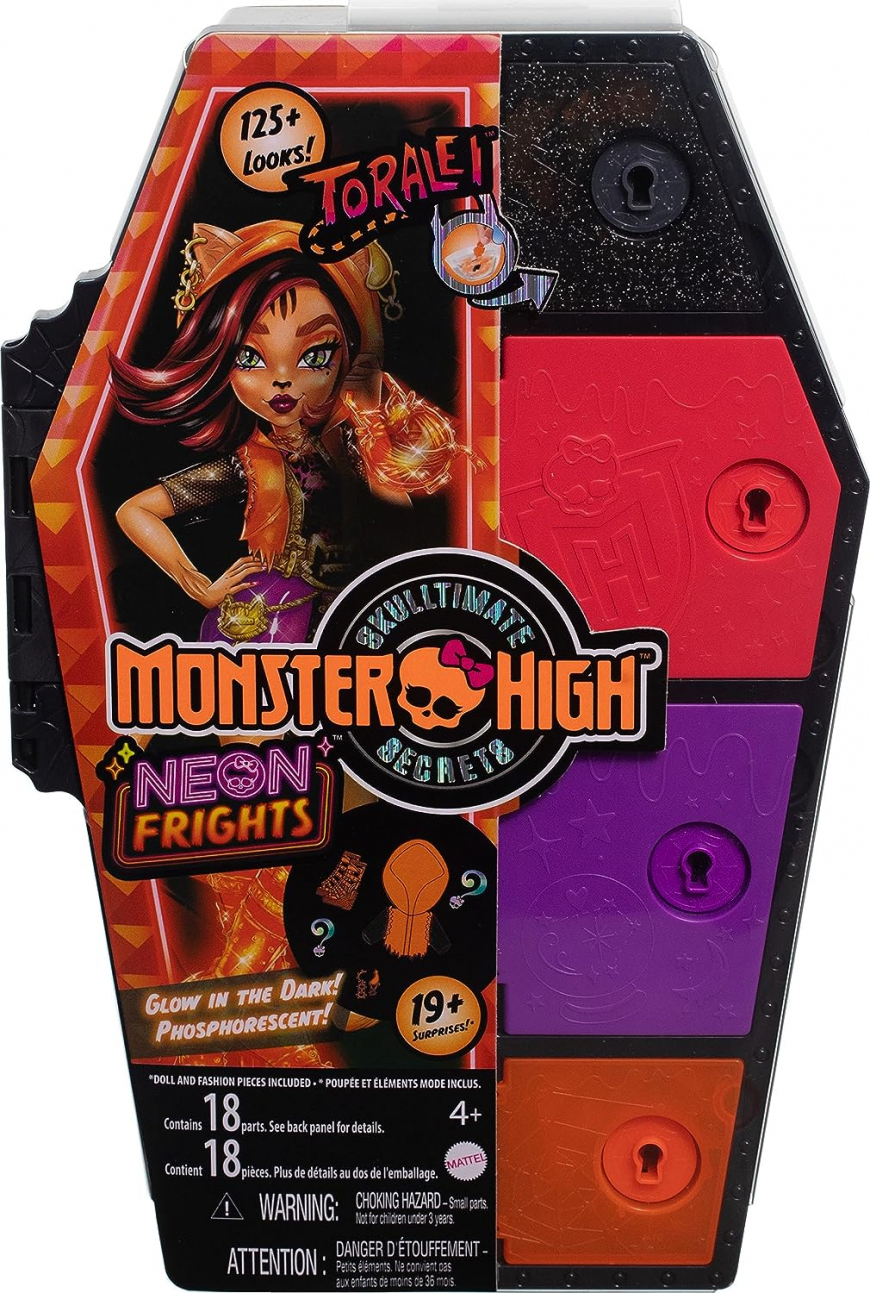 Monster High Skulltimates Secrets Neon Frights series 3 Toralei Stripe doll