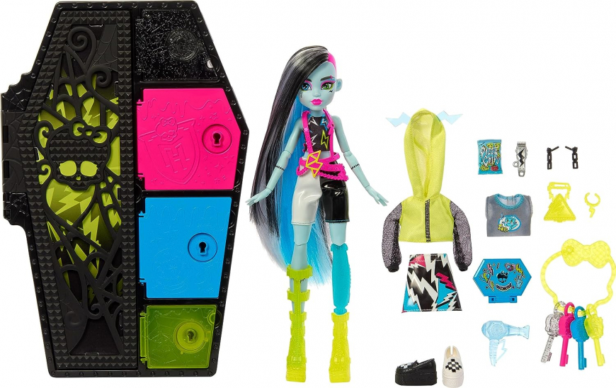 Monster High Skulltimates Secrets Neon Frights series 3 Frankie Stein doll