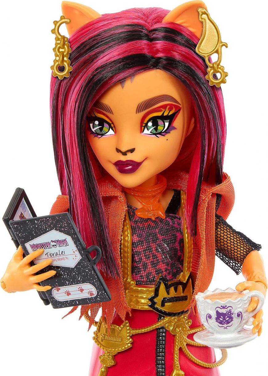 Monster High Skulltimates Secrets Neon Frights series 3 Toralei Stripe doll