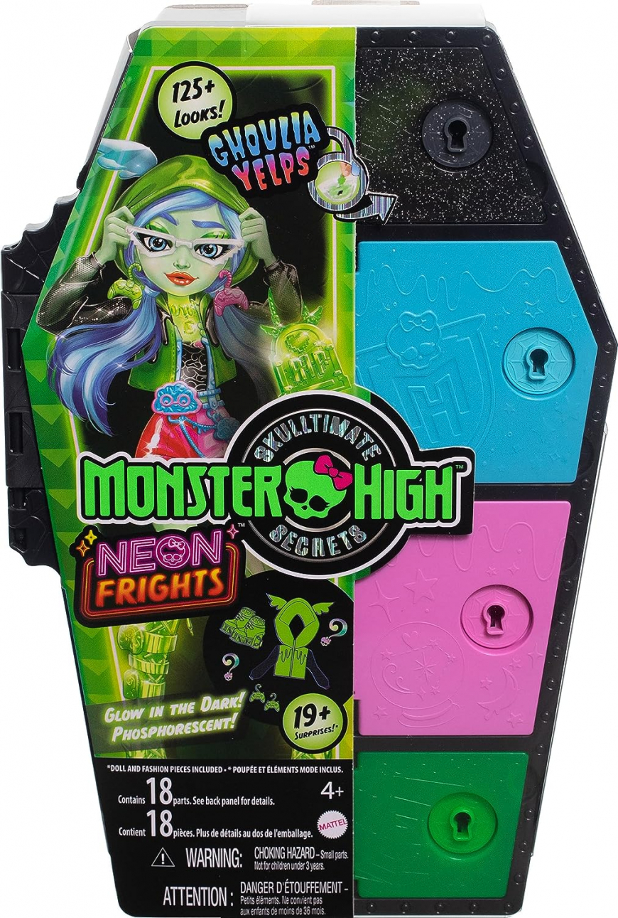 Monster High Skulltimates Secrets Neon Frights series 3 Ghoulia Yelps doll