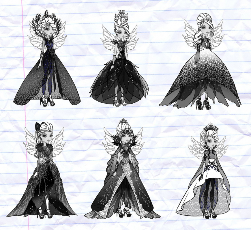 New Ever After High concept art and designs pictures