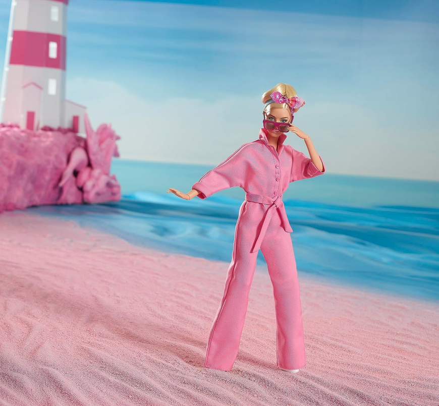Barbie movie 2023 Barbie in pink jumpsuit doll