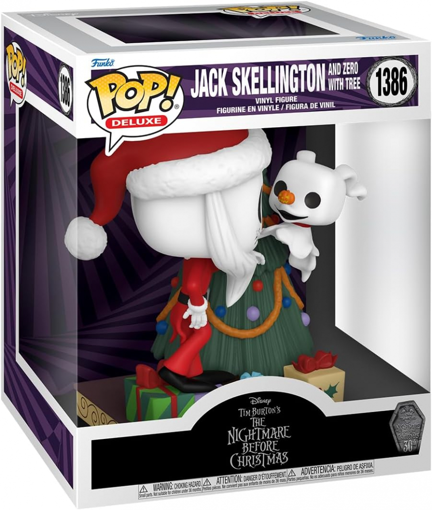 Funko Pop Deluxe The Nightmare Before Christmas 30th Anniversary Christmas Jack and Zero