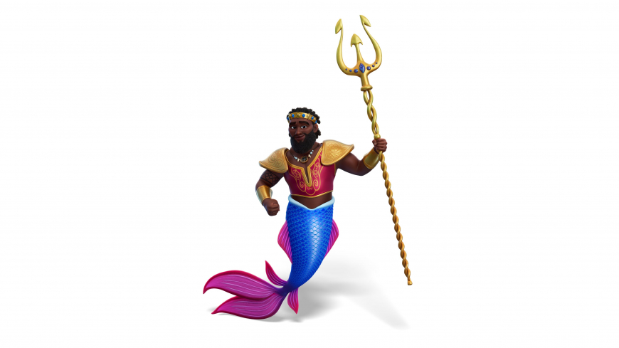 First look at Ursula (Amber Riley) and King Triton (Taye Diggs) in Disney Junior’s Ariel 2024 animated series