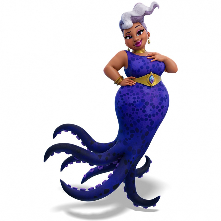 First look at Ursula (Amber Riley) and King Triton (Taye Diggs) in Disney Junior’s Ariel 2024 animated series