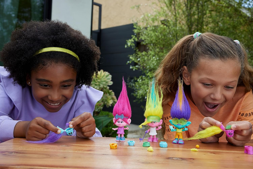 Trolls 3 Band Together Hair Pops mini dolls