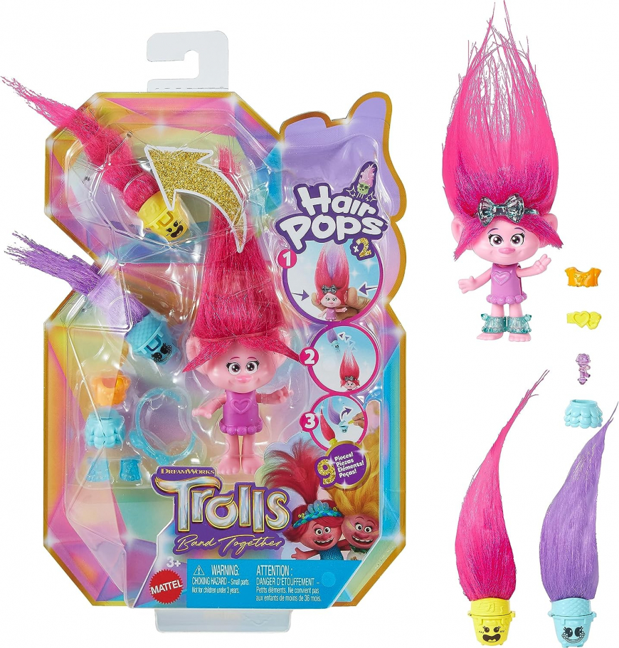 Trolls 3 Band Together Hair Pops Poppy doll