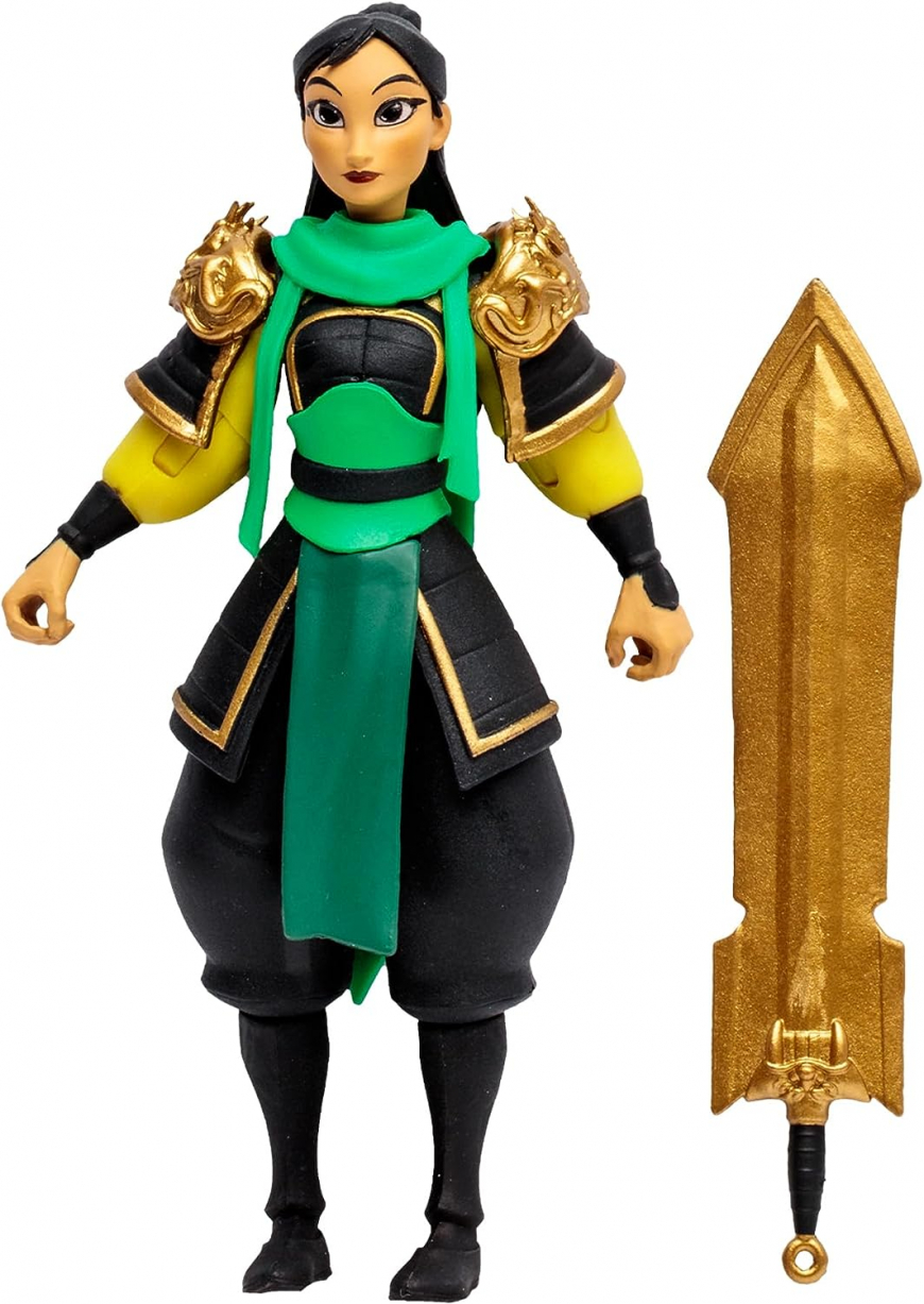 Disney MIRRORVERSE Princess Pack - Ariel, Mulan and Fractured Belle figures gold label
