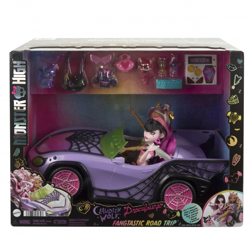 Monster High Fangtastic Road Trip playset with 2 dolls