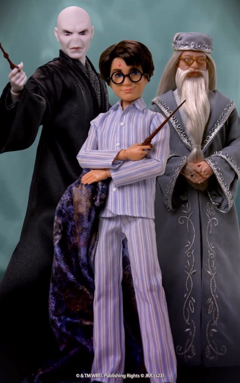 Mattel Harry Potter Exclusive Design Collection Collector dolls Albus Dambldore, Voldemort and Harry Potter