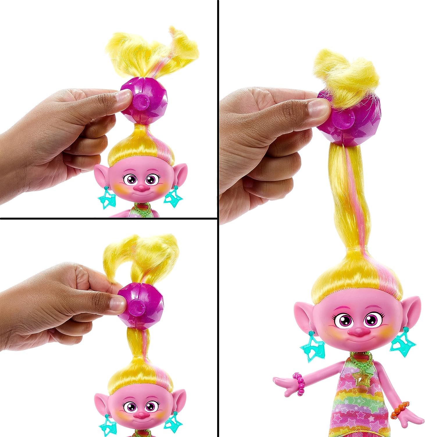 Trolls Band Together Hairsational Reveals dolls Queen Poppy and Viva ...
