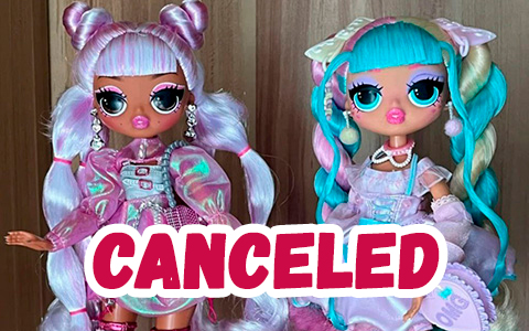LOL OMG Fierce series 2 dolls Kitty K and Candylicious