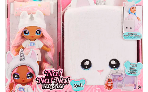 Na Na Na Surprise 3-in-1 Backpack Bedroom Unicorn Playsets - Britney Sparkles and Whitney Sparkles