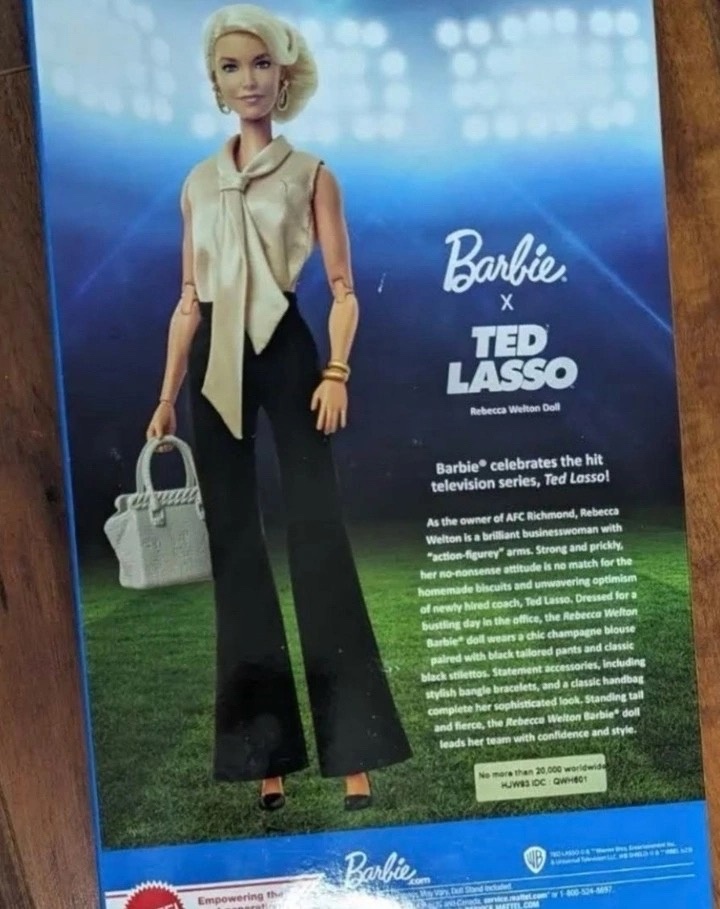 Barbie x Ted Lasso Barbie Rebecca Welton doll HJW93