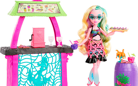 Monster High Lagoona Blue Scare-adise Island Snack Shack doll  playset