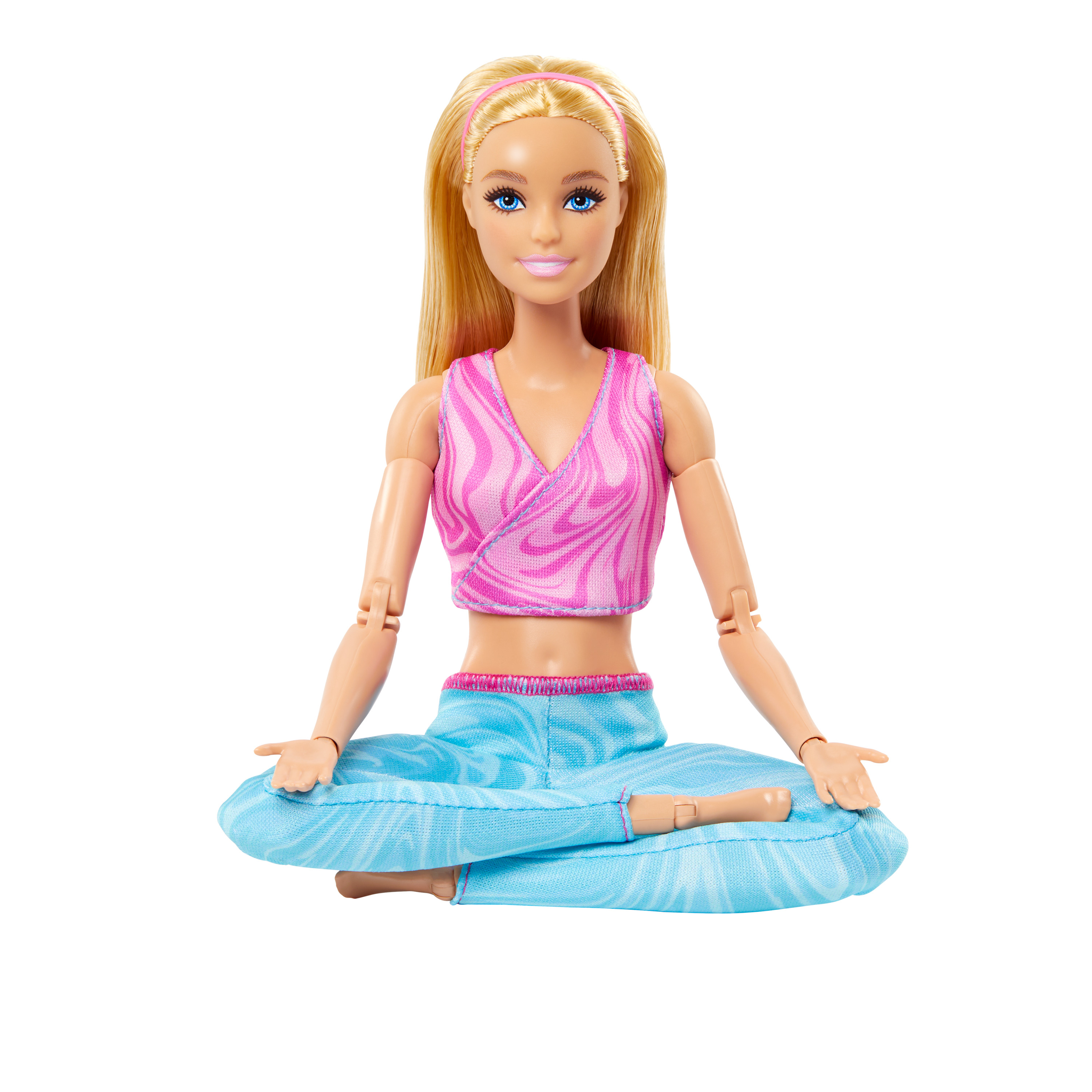 Original Barbie Made To Move Doll, Toy Yoga Dolls Blonde Flexible