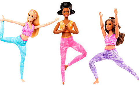 New Barbie Made to Move 2024 yoga dolls