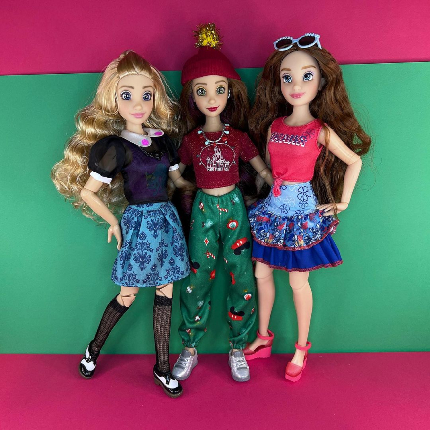 Disney ily 4EVER Holiday 3 pack dolls in real life photos