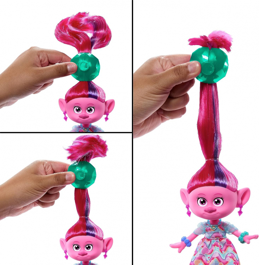 Trolls Band Together Hairsational Reveals Queen Poppy doll