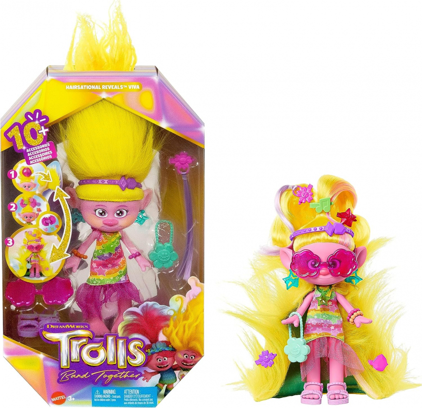 Trolls Band Together Hairsational Reveals Viva doll