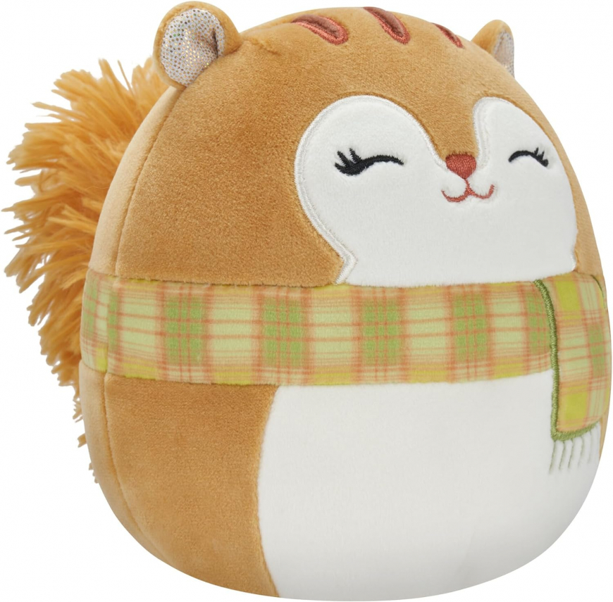 Fall themed Squishmallows 4-Pack with Turkey, Squirrel, Beaver and Brown Bear
