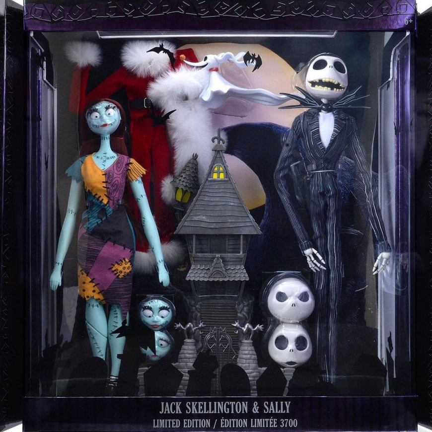 Disney Limited Edition 2 pack Jack Skellington and Sally dolls The Nightmare Before Christmas 30th Anniversary